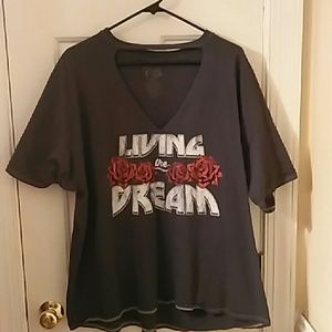 "Living the Dream" keyhole shirt